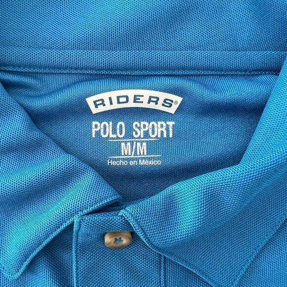NWT Men's Riders Polo Sport Shirt Medium - Picture 3 of 7